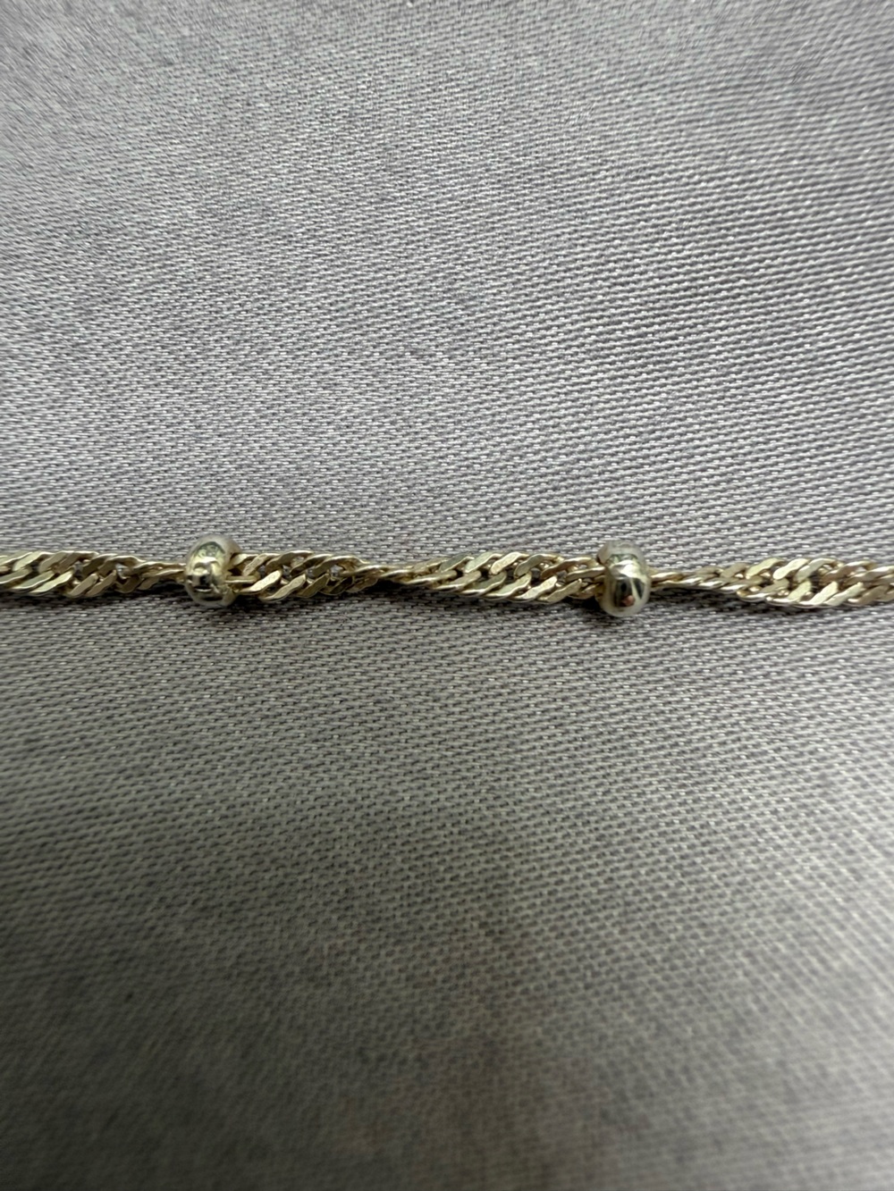 Sterling silver satellite beaded bracelet